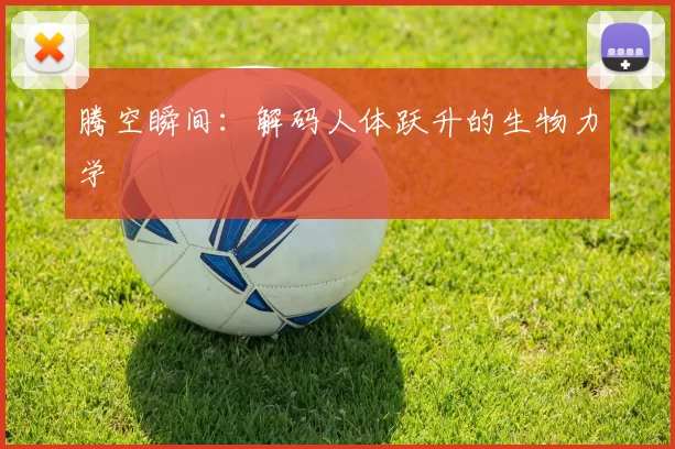 腾空瞬间：解码人体跃升的生物力学