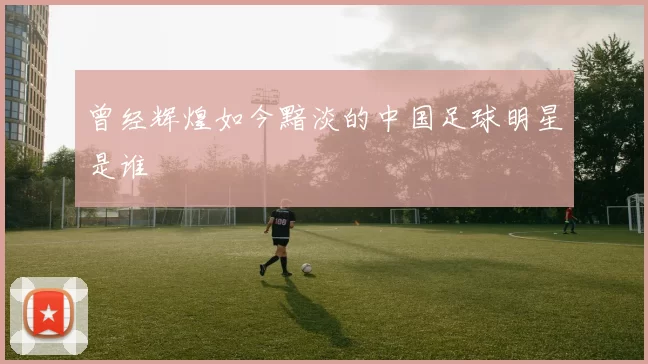 曾经辉煌如今黯淡的中国足球明星是谁