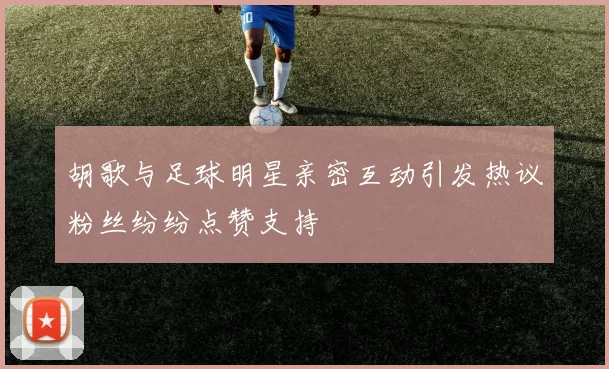 胡歌与足球明星亲密互动引发热议粉丝纷纷点赞支持