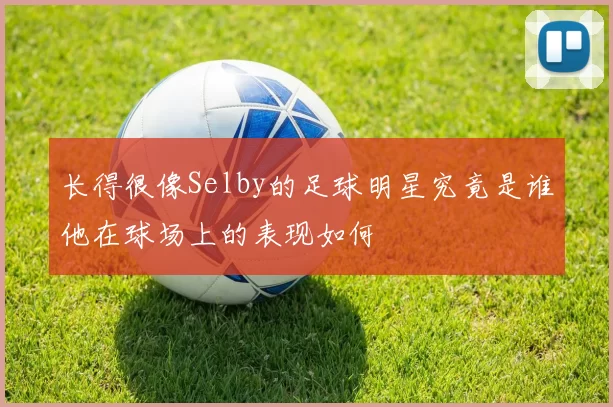 长得很像Selby的足球明星究竟是谁他在球场上的表现如何